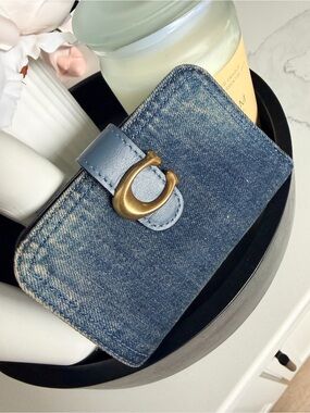 Coach Tabby Denim Wallet